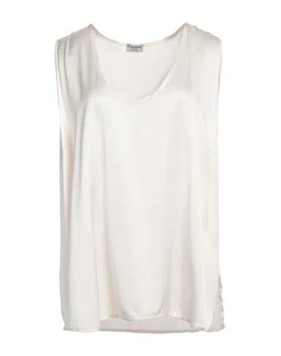 More By Siste's Woman Top Ivory Size Xl Viscose In White