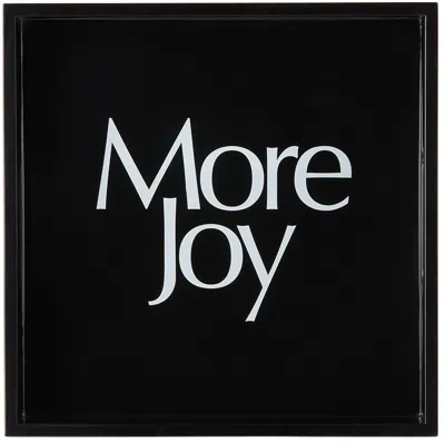 More Joy Black '' Catchall Tray In Wood Black