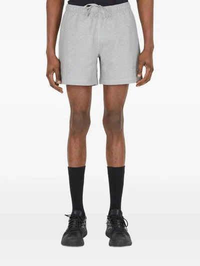 More Joy Drawstring Logo Track Shorts In Gray