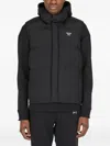 More Joy Hooded Puffer Vest In Black