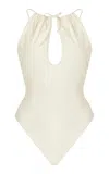 Moré Noir Bianca One-piece Swimsuit In Ivory