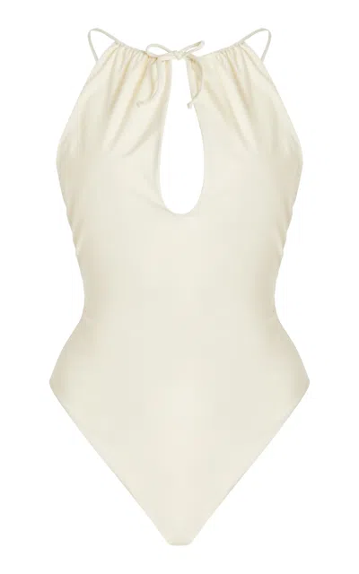Moré Noir Bianca One-piece Swimsuit In Ivory