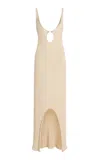 Moré Noir Portia Pierced Knit Maxi Dress