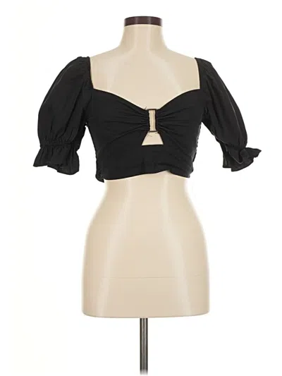 Pre-owned More To Come 3/4 Sleeve Blouse In Black