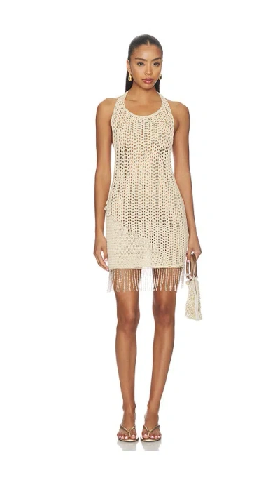 More To Come Acacia Crochet Mini Dress In White