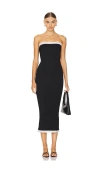 More To Come Addison Strapless Dress In 블랙
