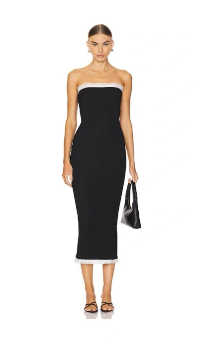 More To Come Addison Strapless Dress In 블랙