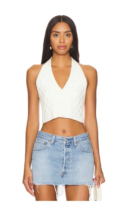 More To Come Adelina Vest In Ivory