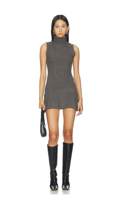 More To Come Agnes Mini Dress In Gray