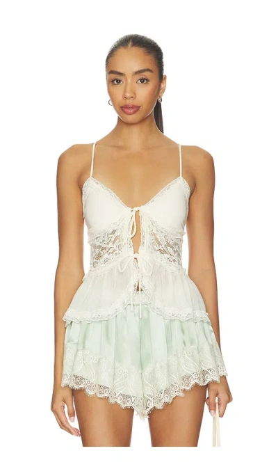 More To Come Alessandra Cami Top In White