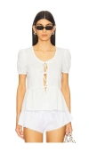 More To Come Alma Top In White