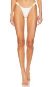 More To Come Amelia Ruffle Bikini Bottom In White