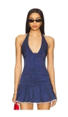 More To Come Annara Halter Top In Navy
