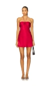 More To Come Arie Mini Dress In Burgundy