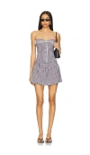 More To Come Arya Mini Skrt Set In Black Gingham