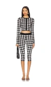 More To Come Ashton Knit Set In Black,white