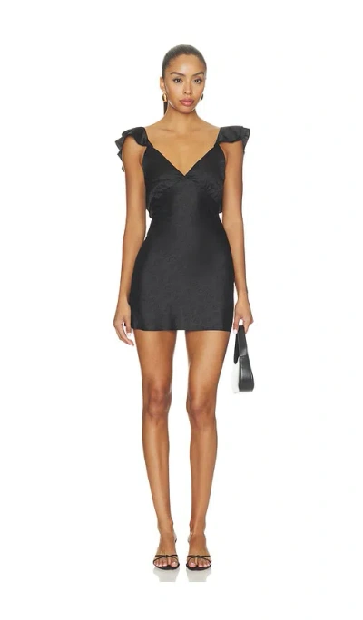 More To Come Beckett Mini Dress In Black