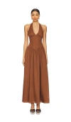 More To Come Bexley Maxi Dress In 棕色