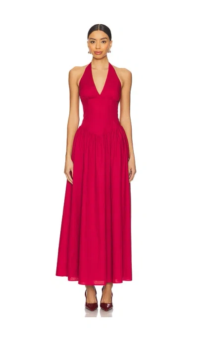 More To Come Bexley Maxi Dress In 深红色