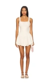 More To Come Blair Mini Dress In 奶油色