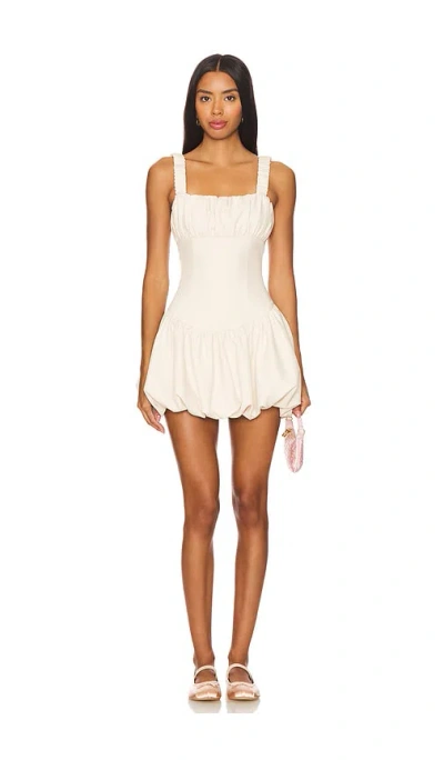 More To Come Blair Mini Dress In 奶油色