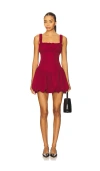 More To Come Blair Mini Dress In Burgundy