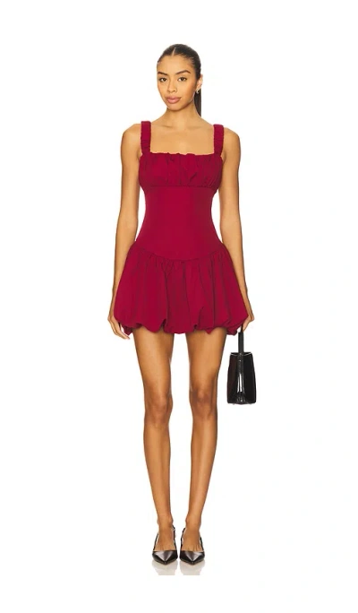 More To Come Blair Mini Dress In Burgundy