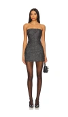 More To Come Kleid Bobbi In Metallic Silver