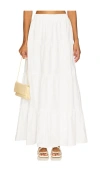 More To Come Braline Maxi Skirt In White