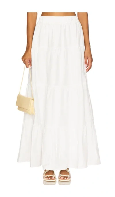 More To Come Braline Maxi Skirt In White