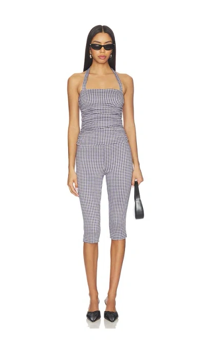 More To Come Brea Capri Set In Blue