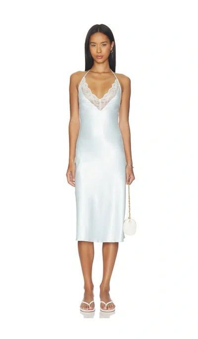 More To Come Brodie Halter Midi Dress In White