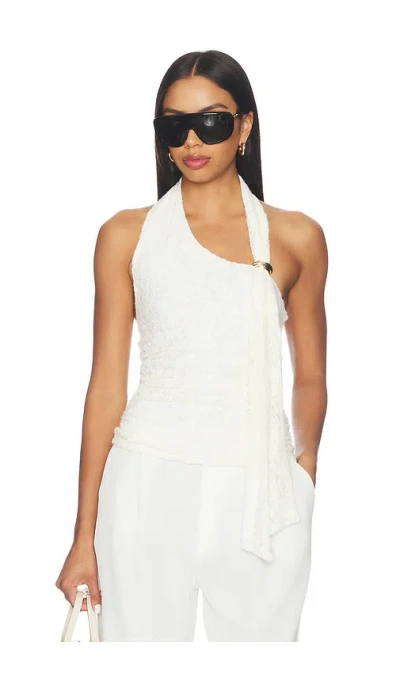 More To Come Cade Halter Top In Ivory