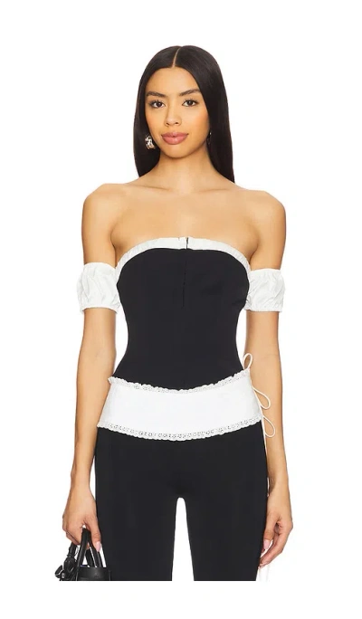 More To Come Caitlyn Off Shoulder Top In Black