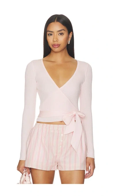 More To Come Calico Knit Top In White