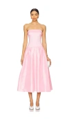 More To Come Cambria Strapless Dress In 粉色