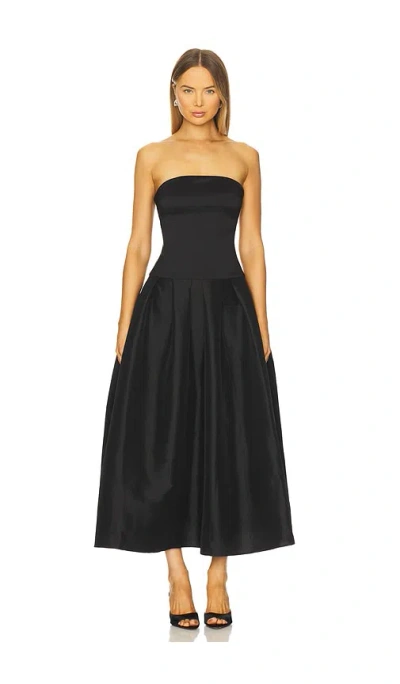More To Come Cambria Strapless Dress In Black