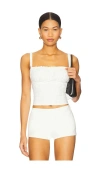 More To Come Cammy Top In White