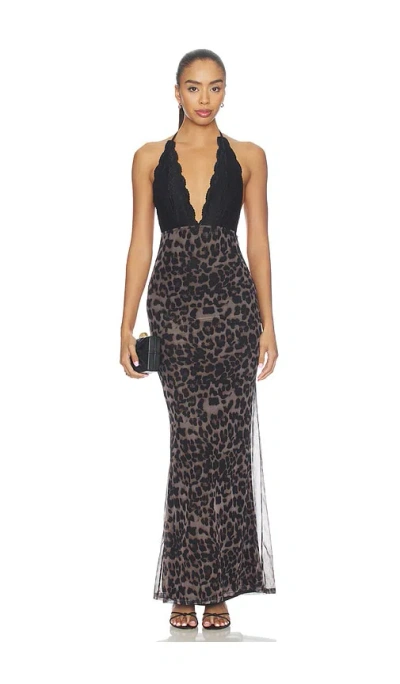 More To Come Camryn Maxi Dress In Brown