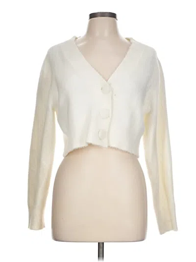 Pre-owned More To Come Cardigan Sweater In Ivory