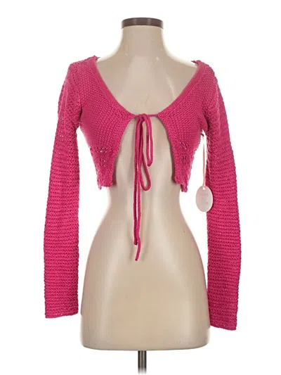 Pre-owned More To Come Cardigan Sweater In Pink