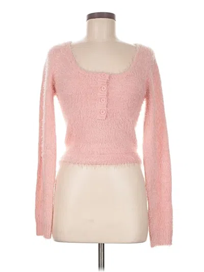 Pre-owned More To Come Cardigan Sweater In Pink