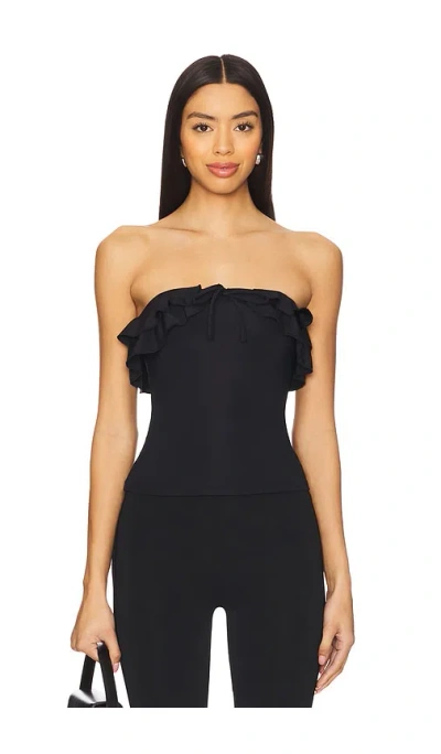 More To Come Cassidy Strapless Top In 黑色