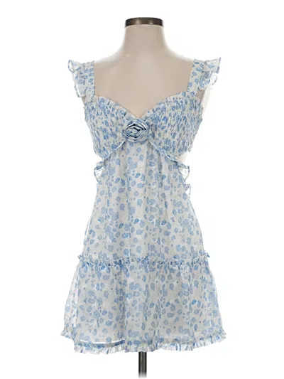 Pre-owned More To Come Casual Dress In Blue