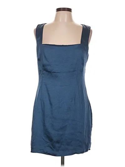 Pre-owned More To Come Casual Dress In Blue