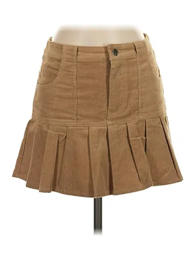 Pre-owned More To Come Casual Skirt In Tan