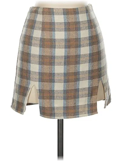 Pre-owned More To Come Casual Skirt In Tan