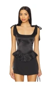 More To Come Cecilia Corset Top In 黑色
