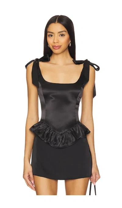 More To Come Cecilia Corset Top In 黑色
