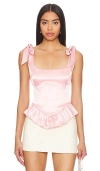 More To Come Cecilia Corset Top In 粉红胭脂系列